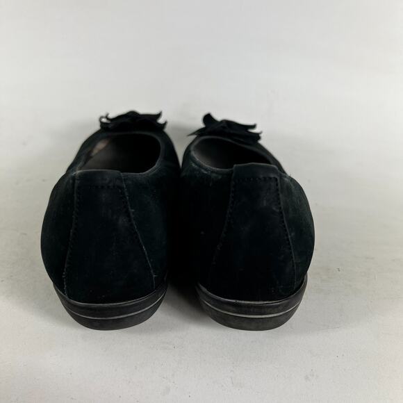 Waldlaufer Ballets Flats Women's 10 Black Faux Suede Slip-On Flower Round Toe - Picture 7 of 10